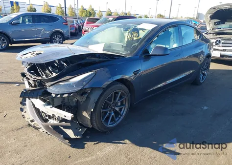 2021 Tesla Model 3 Standard Range Plus Rear-Wheel Drive из США, поврежденный, VIN 5YJ3E1EA4MF867592